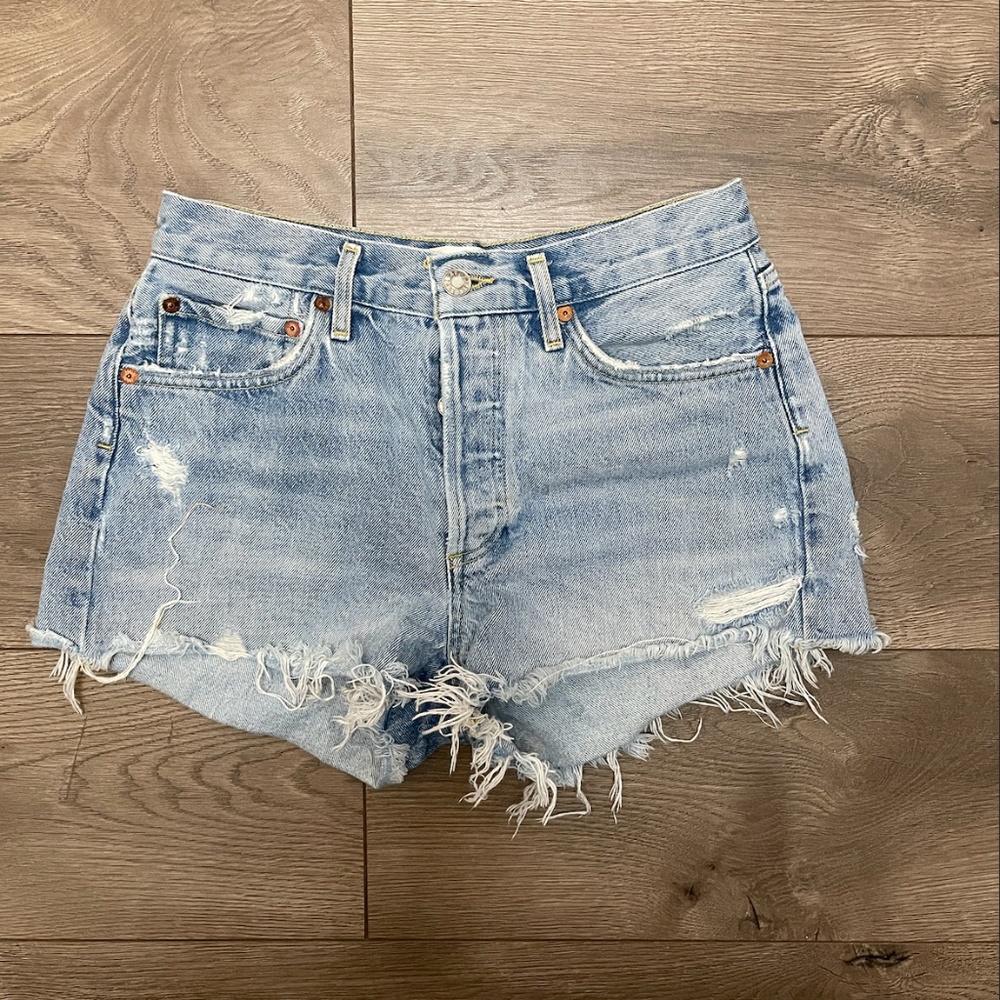 Agolde Parker Denim Shorts